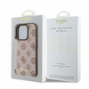Guess GUHMP16LPGPYSW iPhone 16 Pro 6.3" brązowy/brown hardcase Peony Script MagSafe