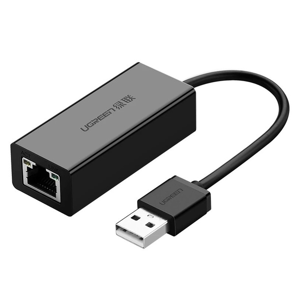 UGREEN EXTERNAL NETWORK ADAPTER RJ45 - USB 2.0 100 MBPS ETHERNET BLACK (CR110 20254)