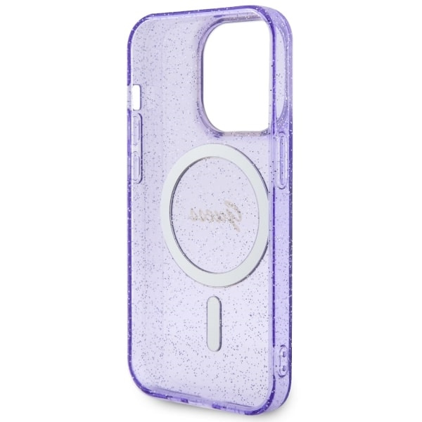 Guess GUHMP14XHCMCGU iPhone 14 Pro Max6.7" purpurowy/purple hardcase Glitter Gold MagSafe