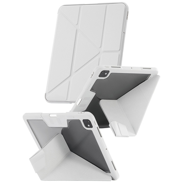 Etui Care by PanzerGlass Y fold do iPad  Pro 13" (2025/2024) jasnoszary