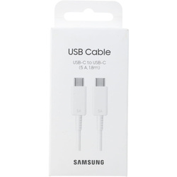 Kabel Samsung EP-DX510JW USB-C do USB-C 1,8m 5A, biały box