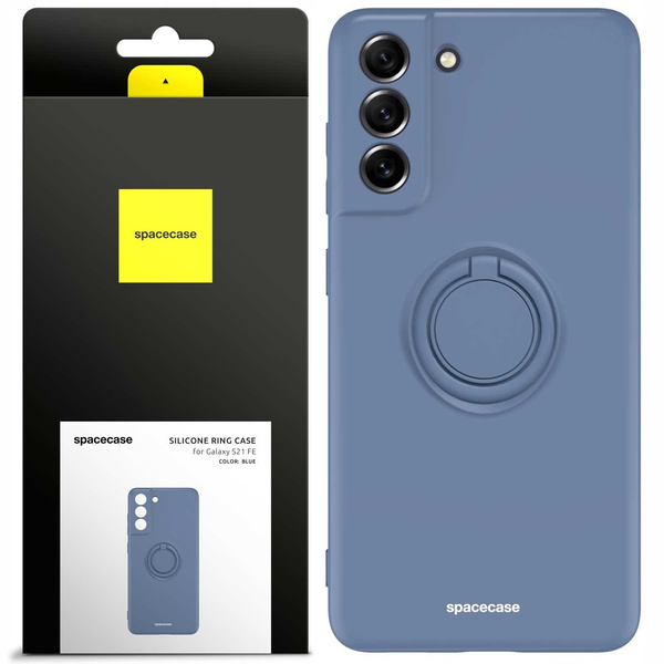 Spacecase Etui Silicone Ring Galaxy S21 FE blue