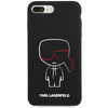 KARL LAGERFELD KLHCI8LSLKCBK IPHONE 7/8 PLUS HARDCASE CZARNY/BLACK SILICONE KARL ICONIC