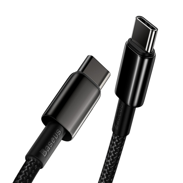 Baseus kabel Tungsten PD USB-C - USB-C 1,0 m czarny 100W