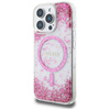 Etui Guess HC Resin Bottom Glitter do    iPhone 16 Pro Max MagSafe różowy