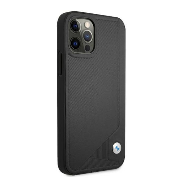Etui BMW BMHCP12LRCDPK iPhone 12 Pro Max6,7" czarny/black hardcase Leather Deboss