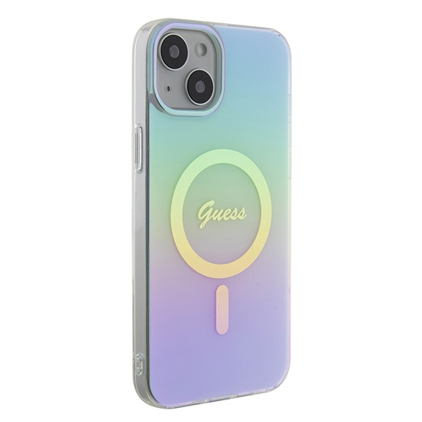 Guess GUHMP15MHITSQ iPhone 15 Plus / 14 Plus 6.7" turkusowy/turquoise hardcase IML Iridescent MagSafe