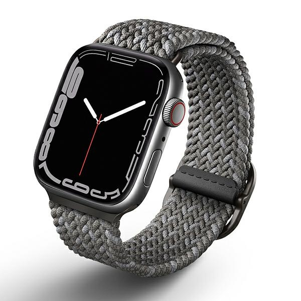 Pasek UNIQ Aspen Braided na Apple Watch 1/2/3/4/5/6/7/8/SE/SE2 44/42/45mm - szary