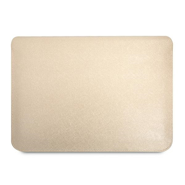 Guess Sleeve GUCS14PSATLE 14" beżowy/beige Saffiano Triangle Logo
