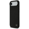 Etui Mercedes Leather Large Laurel Leave MagSafe do iPhone Air czarny