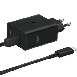 Ład. siec. Samsung EP-T5020XBEGEU PD 50W+ kabel USB-C/USB-C 5A 1.8m Super Fast Charge czarny/black