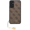 Guess GUHCSA34GF4GBR A34 5G A346 brązowy/brown hardcase 4G Charms Collection