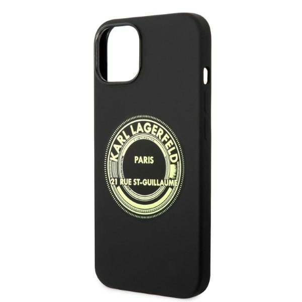 Etui Karl Lagerfeld Silicone RSG na iPhone 14 Plus - czarne