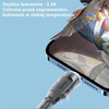 USAMS Kabel lightning 2,4A 1,2m Fast Charging Lithe Series  zielony/green SJ565USB04 (US-SJ565)