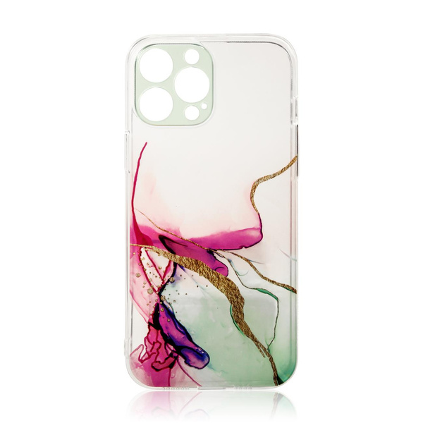 Marble Case etui do iPhone 12 żelowy pokrowiec marmur miętowy