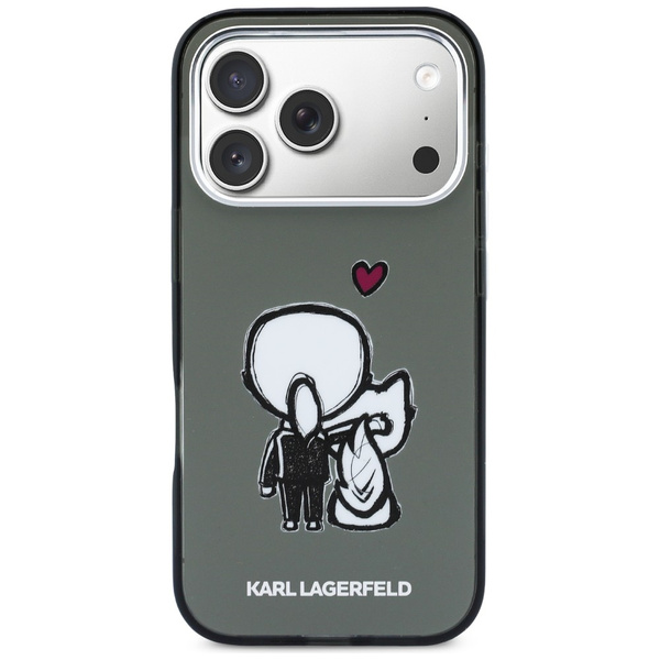 Etui Karl Lagerfeld Karl & Choupette     Back MagSafe do iPhone 17 Pro Max czarny
