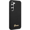 Guess GUHCS23SSLSMK S23 S911czarny/black hardcase Silicone Vintage Gold Logo