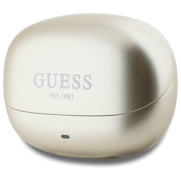 Guess słuchawki Bluetooth GUTWST88MCTGD  TWS + stacja dokująca złoty/gold Capsule Printed Logo