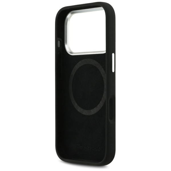 Etui Mercedes Silicone Vintage Logo      MagSafe do iPhone 17 Pro czarny