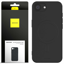 Spacecase Etui Silicone Magnetic Case iPhone 16E black