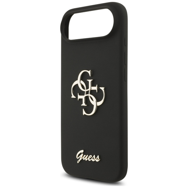 Etui Guess Silicone Big 4G Script do iPhone Air czarny