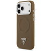 Etui Guess Triangle Logo MagSafe do      iPhone 17 Pro Max brązowy