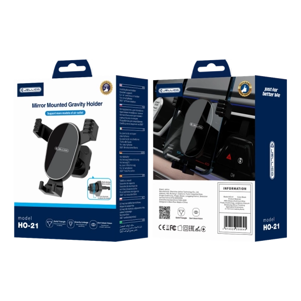 JELLICO car holder gravity HO-21 Black