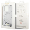 Guess GUHCP14XLCSGSGH iPhone 14 Pro Max6.7" biały/white hardcase Liquid Glitter Marble