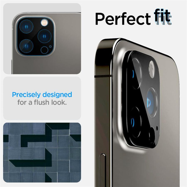 Osłona aparatu Spigen Optik.tR Camera Protector na iPhone 14 Pro / Pro Max / 15 Pro / Pro Max  / 16 Pro / Pro Max- czarna 2 szt.