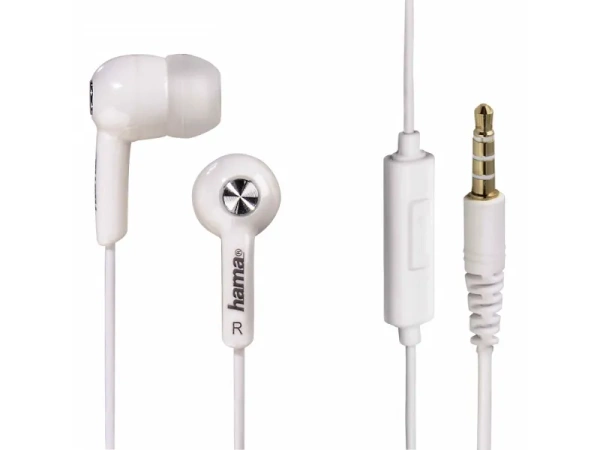 HAMA HK-2114 - stereo earphones and headset (white)