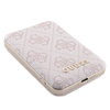 Zestaw Guess GUBPM5P15S4GEMGP iPhone15 6.1" hardcase + Powerbank 5000mAh MagSafe różowy/pink 4G Metal Logo