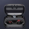 USAMS Słuchawki Bluetooth 5.0 TWS YJ series bezprzewodowe czarny/black BHUYJ01