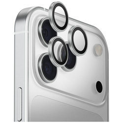 Szkło na obiektyw aparatu UNIQ Optix     Aluminium Camera Lens Protector do iPhone 17 Pro / iPhone 17 Pro Max z aplikatorem srebrny
