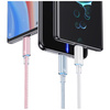 Kabel USAMS Cloud Series US-SJ658 6A     USB-A do USB-C 1,2m różowy