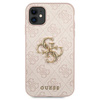 Guess GUHCN614GMGPI iPhone 11 6,1"/ Xr różowy/pink hardcase 4G Big Metal Logo