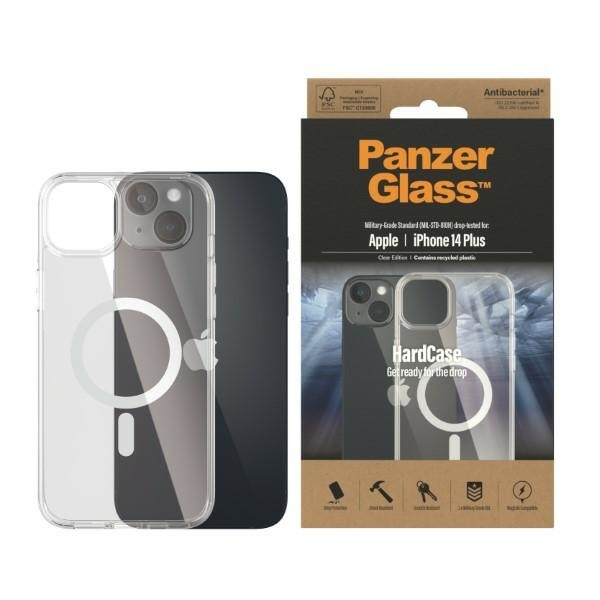 PanzerGlass HardCase iPhone 14 Plus / 15 Plus 6.7" MagSafe Antibacterial Military grade transparent 0411