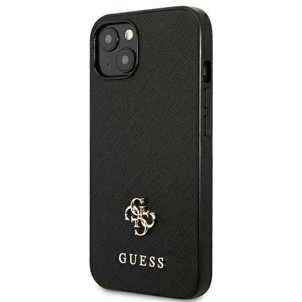 Guess GUHCP13SPS4MK iPhone 13 mini 5,4"czarny/black hardcase Saffiano 4G Small Metal Logo