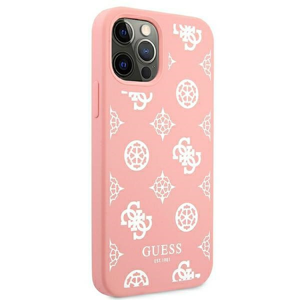 Guess GUHCP12LLSPEWPI iPhone 12 Pro Max6,7" różowy/pink hard case Peony Collection
