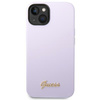 Guess GUHCP14SSLSMU iPhone 14 / 15 / 13 6.1" fioletowy/purple hard case Silicone Vintage Gold Logo