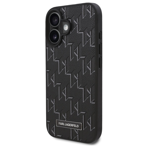 Karl Lagerfeld KLHMP16MPKHPORPK iPhone 16 Plus 6.7" czarny/black hardcase Hot Stamp Magsafe