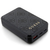 Guess Powerbank 18W GUPB10DP4GEGK10000mAh czarny/black 4G Leather Metal Logo