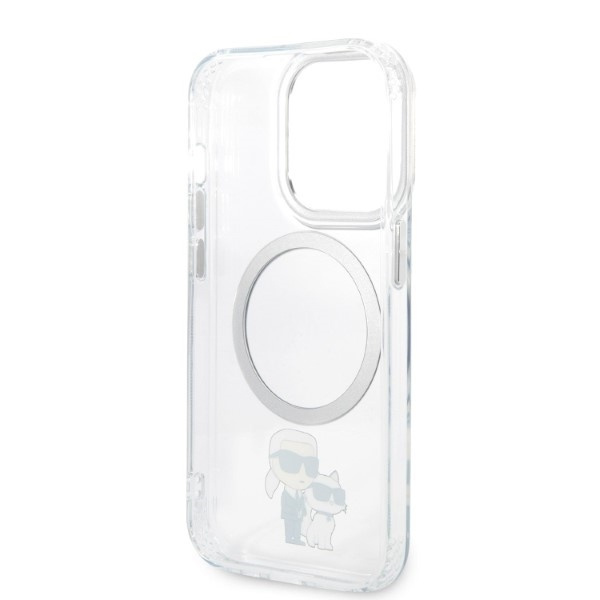 KARL LAGERFELD KLHMP14XHNKCIT IPHONE 14 PRO MAX 6,7" HARDCASE TRANSPARENT ICONIC KARL&CHOUPETTE MAGSAFE