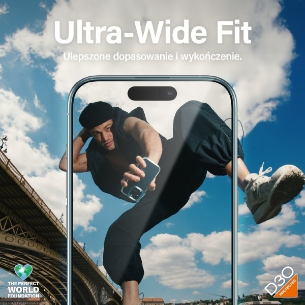 PanzerGlass Matrix D3O UWF iPhone 15 Pro 6.1" Ultra-Wide-Fit rPET Screen Protection Easy Aligner Included 2818 hybryda