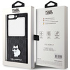 Etui Karl Lagerfeld Saffiano Monogram Choupette Pin na Samsung Galaxy Z Flip 5 - czarne