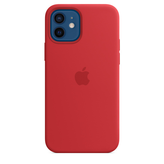 APPLE SILICONE MHL63ZM/A CASE IPHONE 12 / 12 PRO RED OPEN PACKAGE
