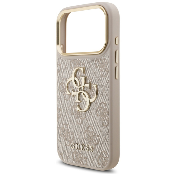Etui Guess 4G Big 4G Classic Logo Big    Strap Metal Buttons do iPhone 17 Pro różowy