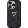 Guess GUHCP15LPGS4TDK iPhone 15 Pro 6.1" czarny/black hardcase Grip Stand 4G Triangle Strass