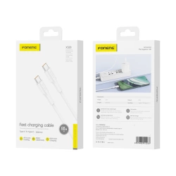 FONENG cable XS01 USB-C - USB-C PD 60W 1M White