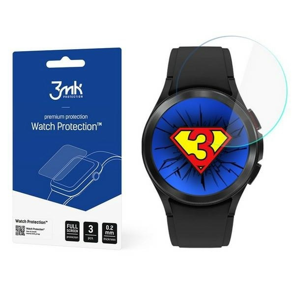 Szkło hybrydowe 3mk Watch Protection™ v. FlexibleGlass Lite na Samsung Galaxy Watch 4 Classic 46mm