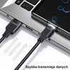 USAMS Kabel USB-C 6A 1,2m Fast Charging Port Display Lithe Series biały/white SJ568USB02(US-SJ568)